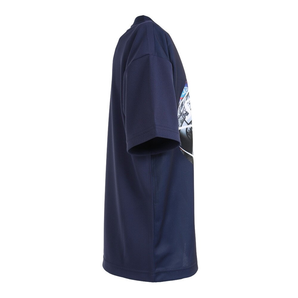 スポルディング（SPALDING）（キッズ）バスケットボールウェア UVカット ジュニア Tシャツ ボールプリント SJT23052NV 速乾