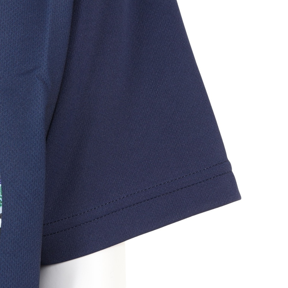 スポルディング（SPALDING）（キッズ）バスケットボールウェア UVカット ジュニア Tシャツ ボールプリント SJT23052NV 速乾