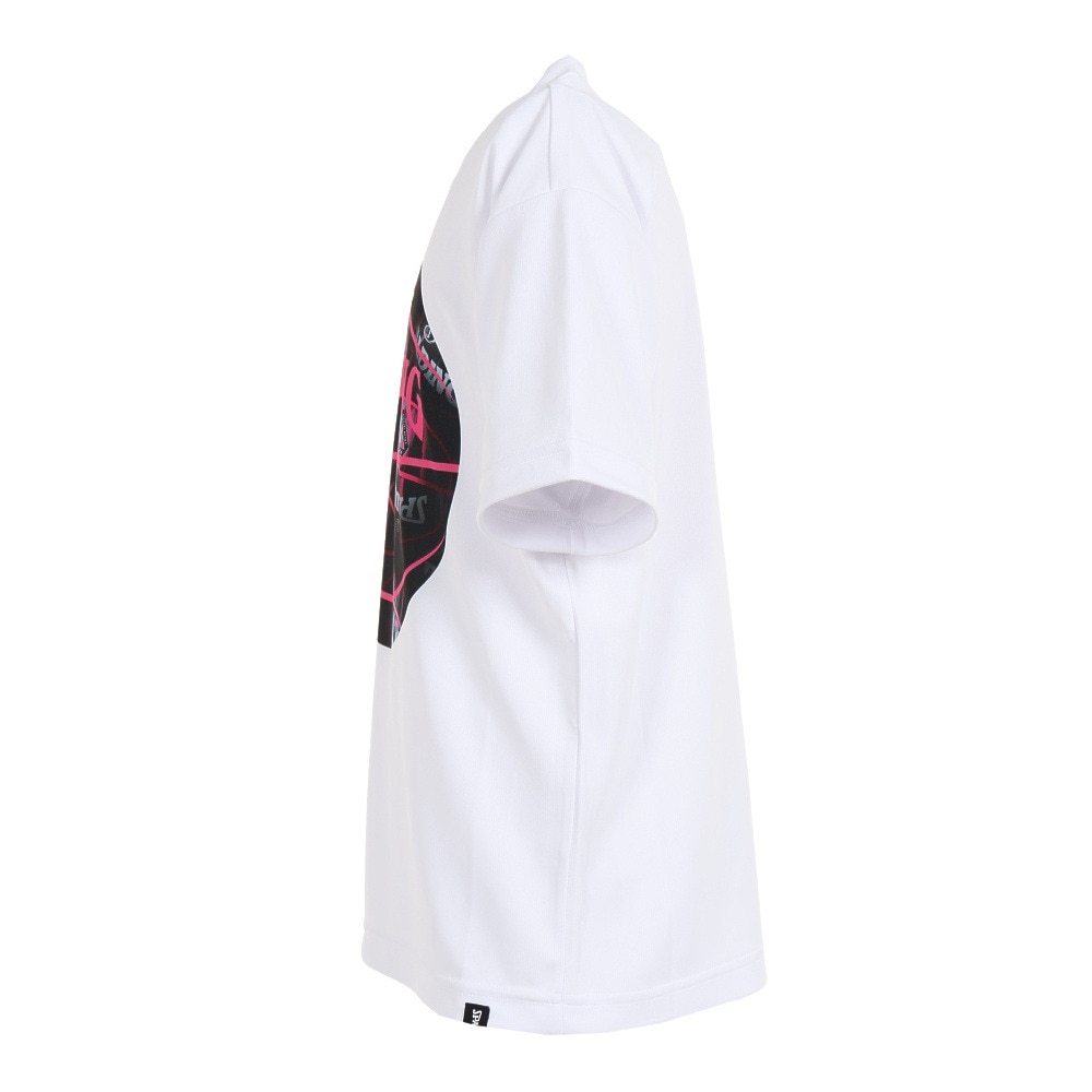 スポルディング（SPALDING）（キッズ）バスケットボールウェア UVカット ジュニア Tシャツ ボールプリント SJT23052WH