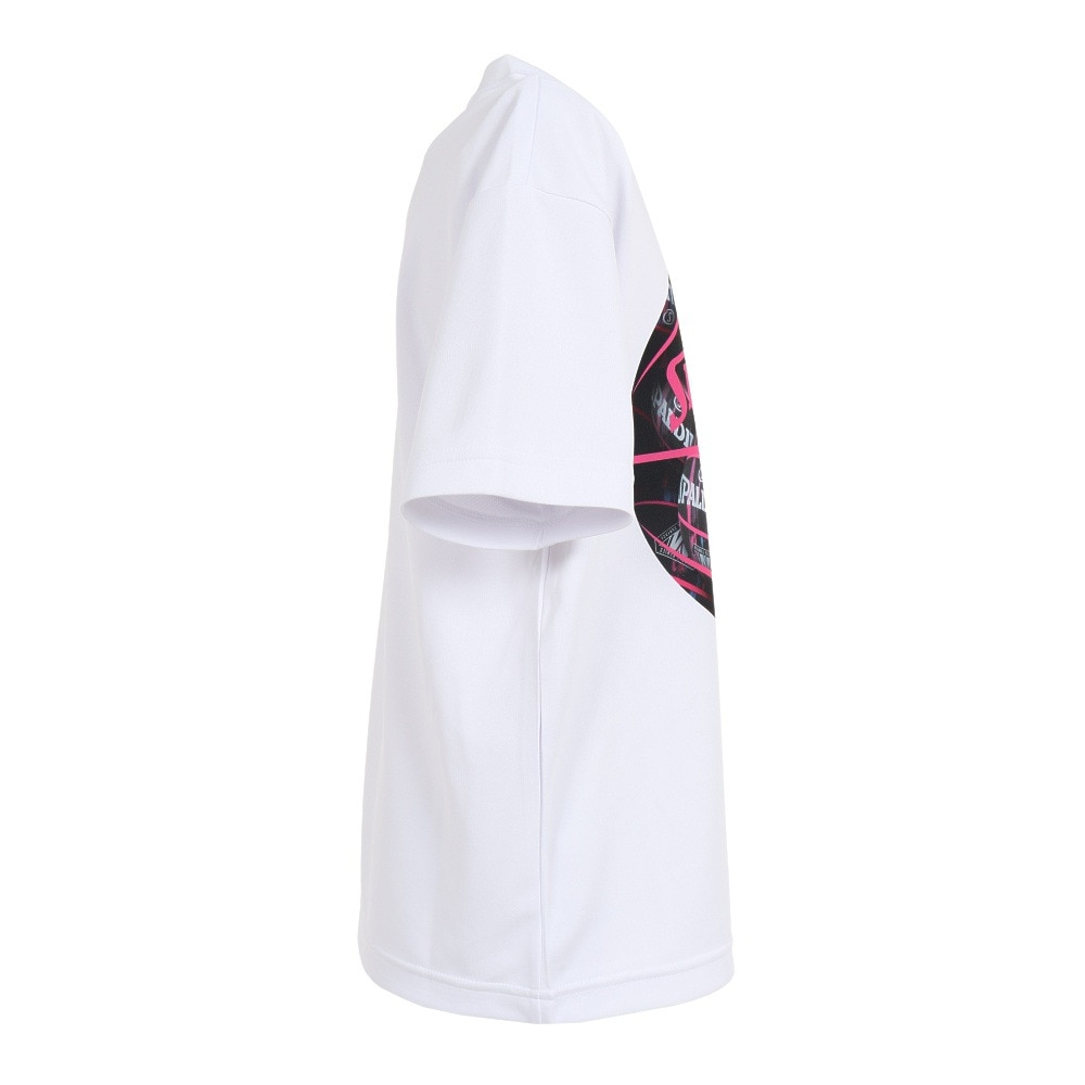スポルディング（SPALDING）（キッズ）バスケットボールウェア UVカット ジュニア Tシャツ ボールプリント SJT23052WH
