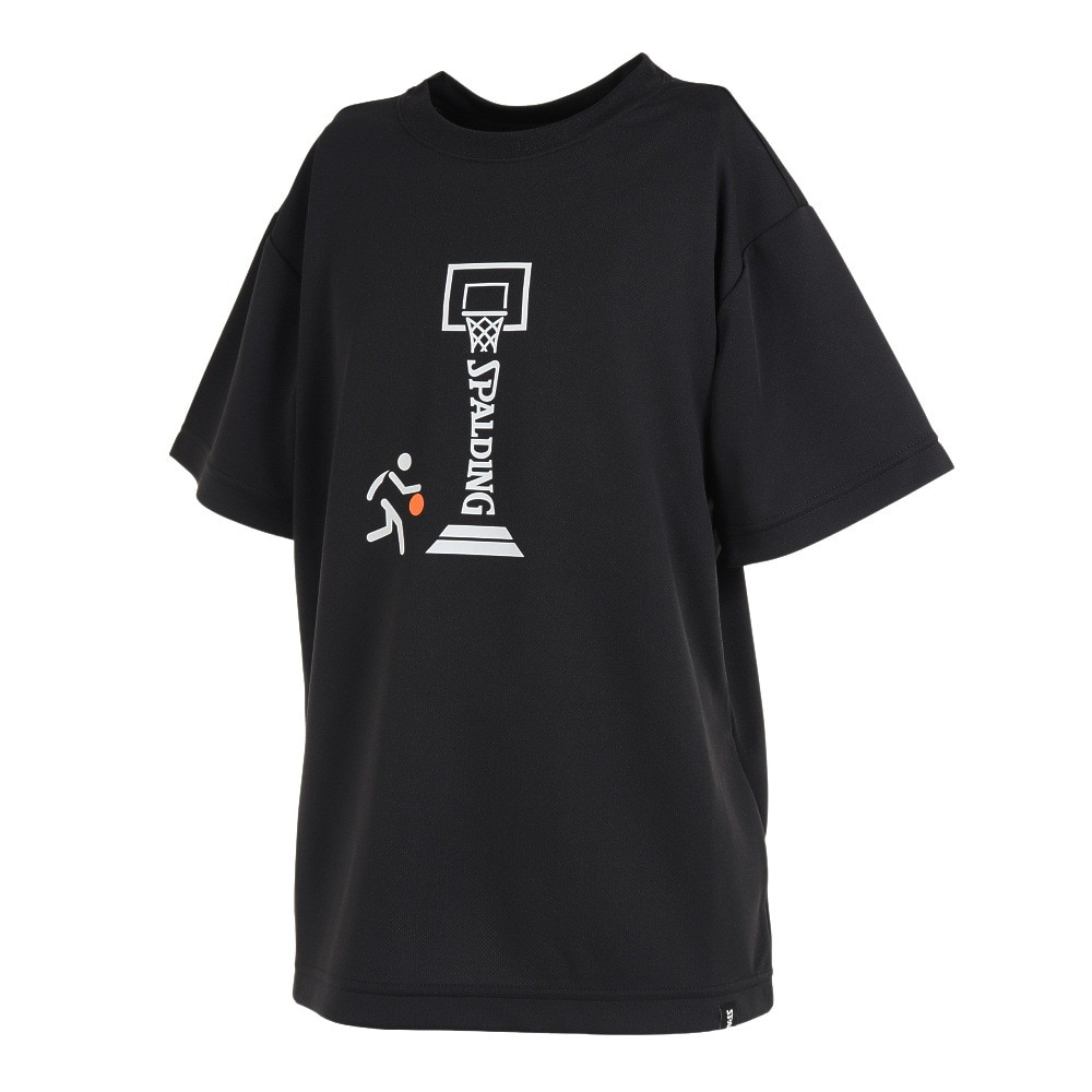スポルディング（SPALDING）（キッズ）バスケットボールウェア UVカット ジュニア Tシャツ ピクトグラム SJT23055