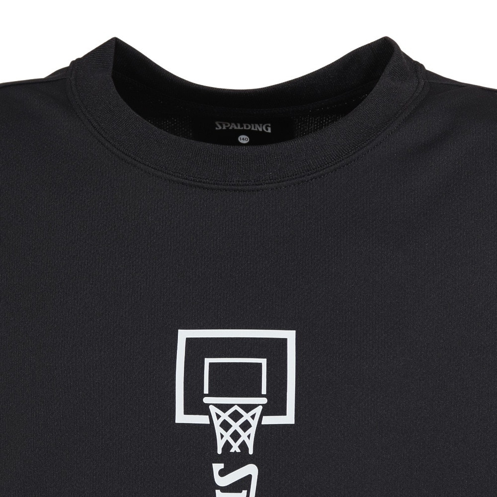 スポルディング（SPALDING）（キッズ）バスケットボールウェア UVカット ジュニア Tシャツ ピクトグラム SJT23055