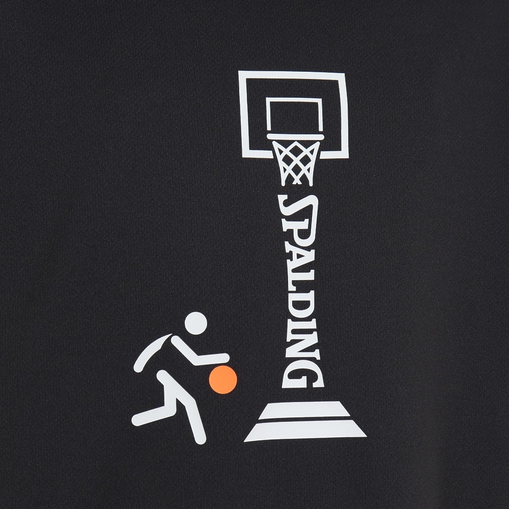 スポルディング（SPALDING）（キッズ）バスケットボールウェア UVカット ジュニア Tシャツ ピクトグラム SJT23055  スポーツ用品はスーパースポーツゼビオ