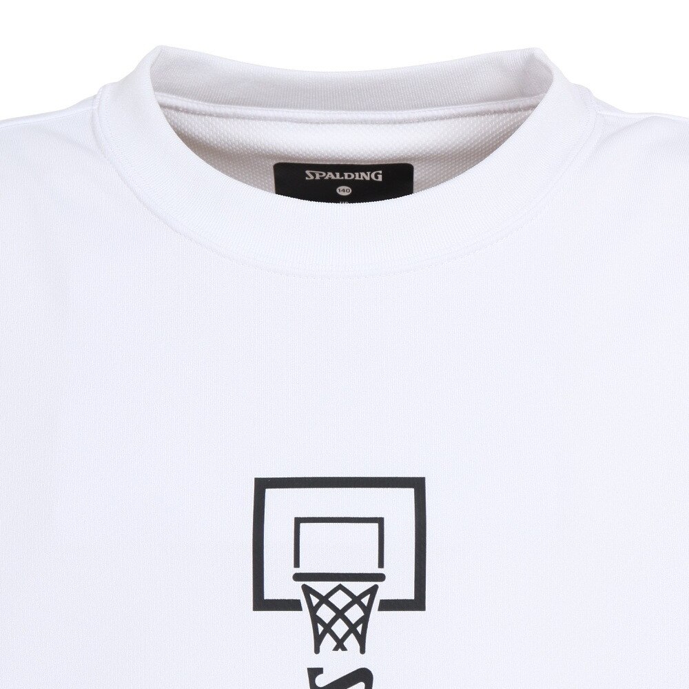 スポルディング（SPALDING）（キッズ）バスケットボールウェア UVカット ジュニア Tシャツ ピクトグラム SJT23055WH  スポーツ用品はスーパースポーツゼビオ