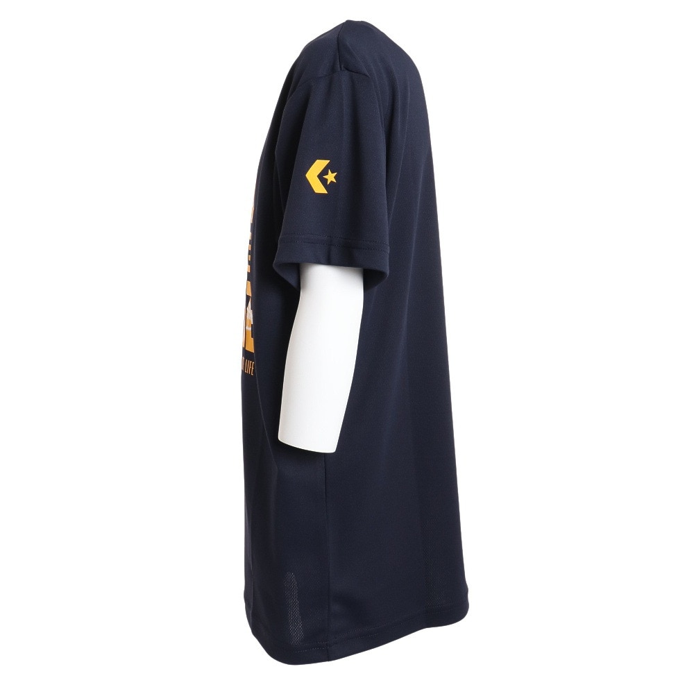 コンバース（CONVERSE）（キッズ）バスケットボールウェア ジュニア プリントTシャツ CB431353-2900