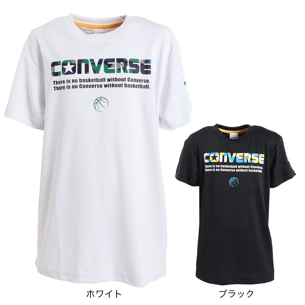 コンバース（CONVERSE）（キッズ）バスケットボールウェア ジュニア プリントTシャツ CB431354-1924