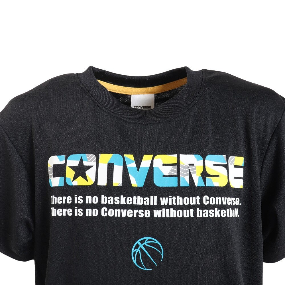 コンバース（CONVERSE）（キッズ）バスケットボールウェア ジュニア プリントTシャツ CB431354-1924