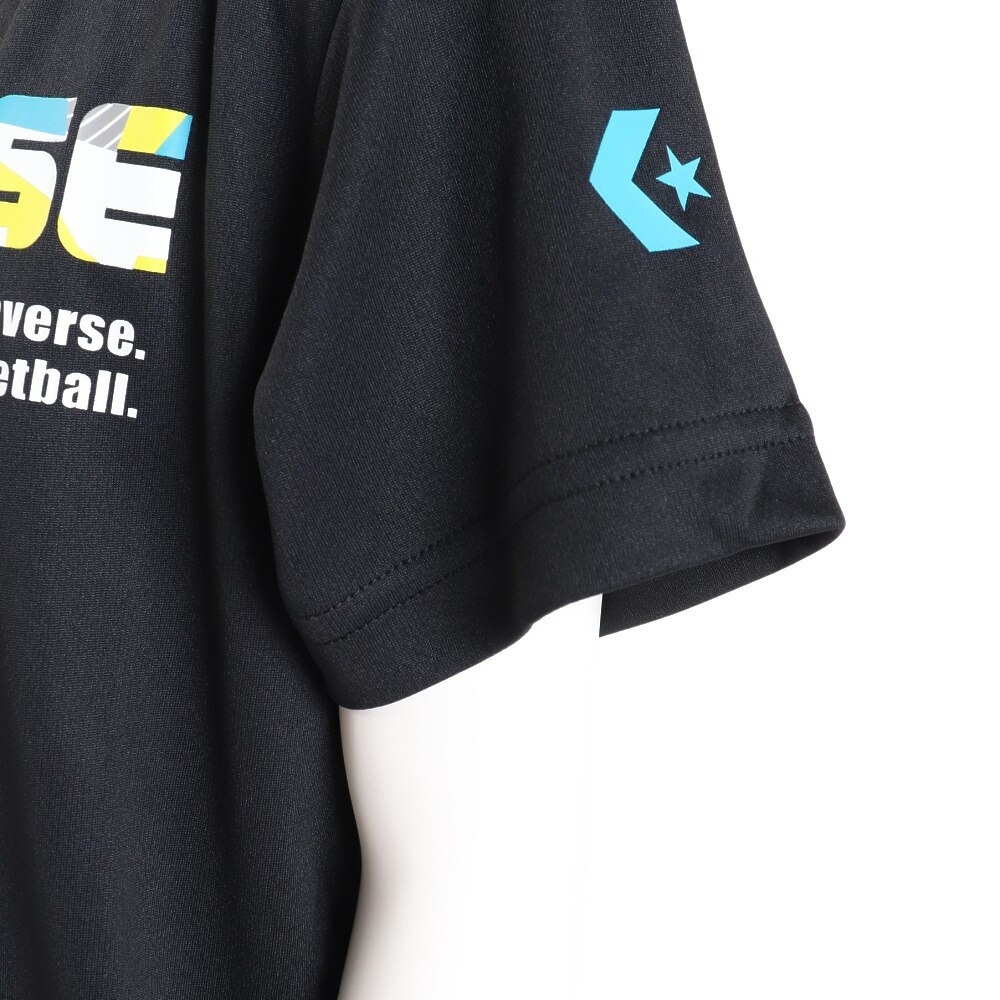 コンバース（CONVERSE）（キッズ）バスケットボールウェア ジュニア プリントTシャツ CB431354-1924