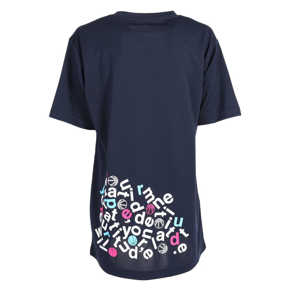 エックスティーエス（XTS）（キッズ）バスケットボールウェア ジュニア プリント半袖Tシャツ 751TS3CD0008 NVY