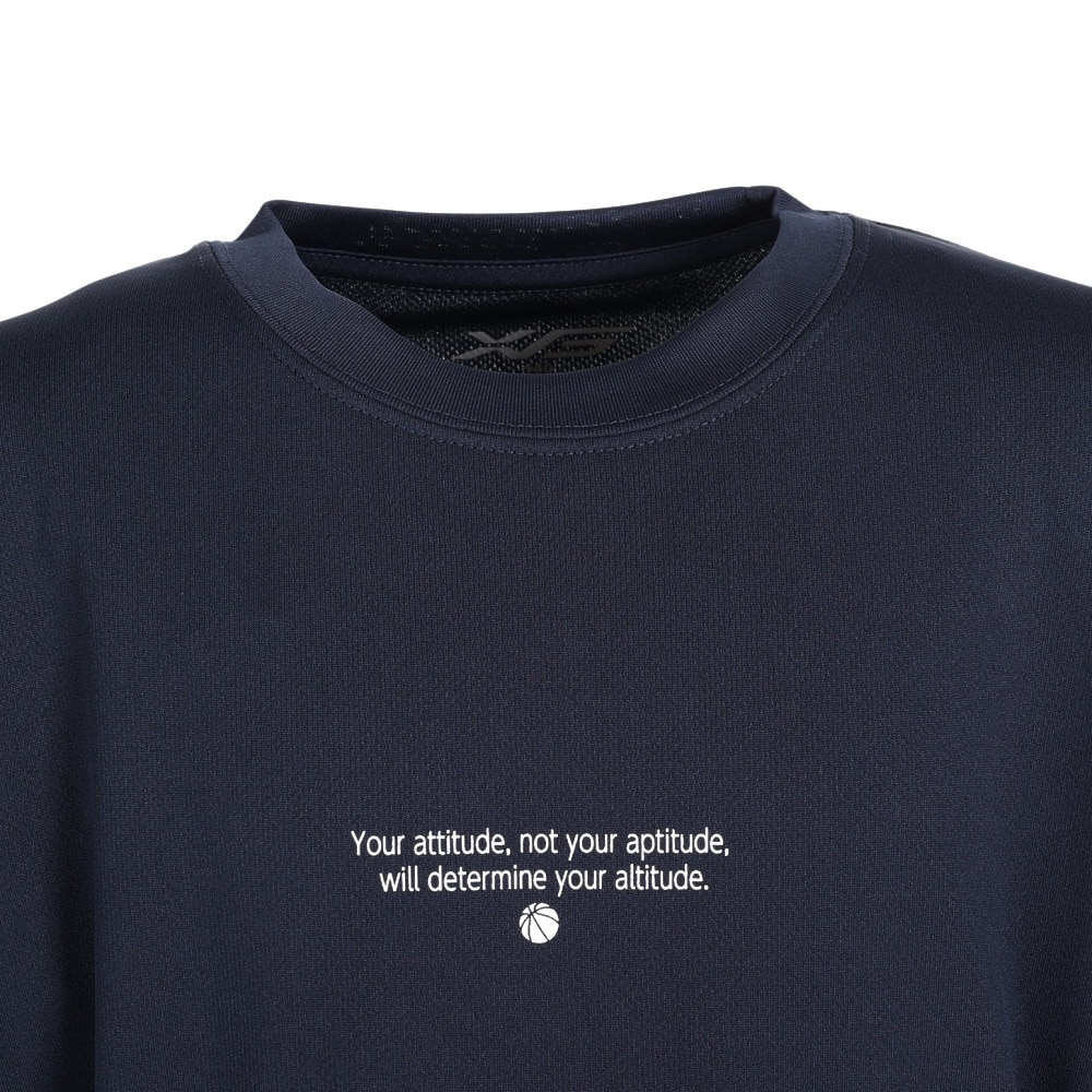 エックスティーエス（XTS）（キッズ）バスケットボールウェア ジュニア プリント半袖Tシャツ 751TS3CD0008 NVY