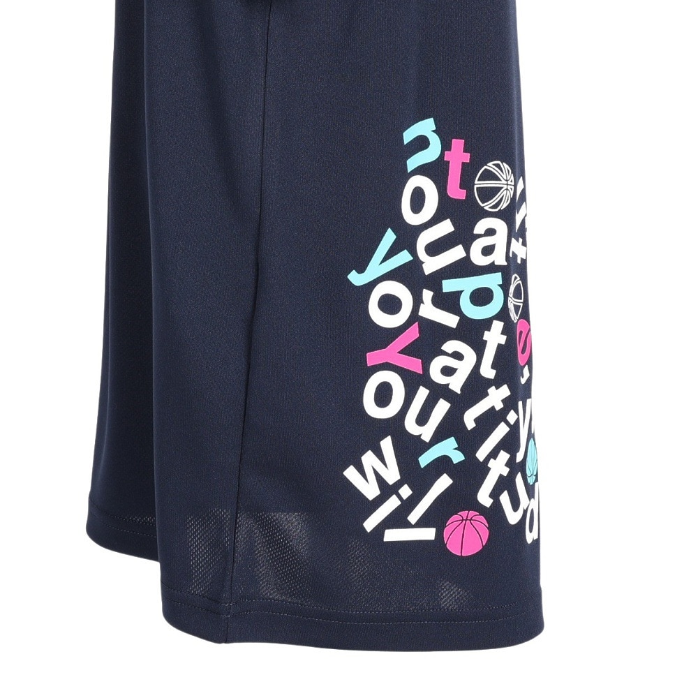 エックスティーエス（XTS）（キッズ）バスケットボールウェア ジュニア プリント半袖Tシャツ 751TS3CD0008 NVY