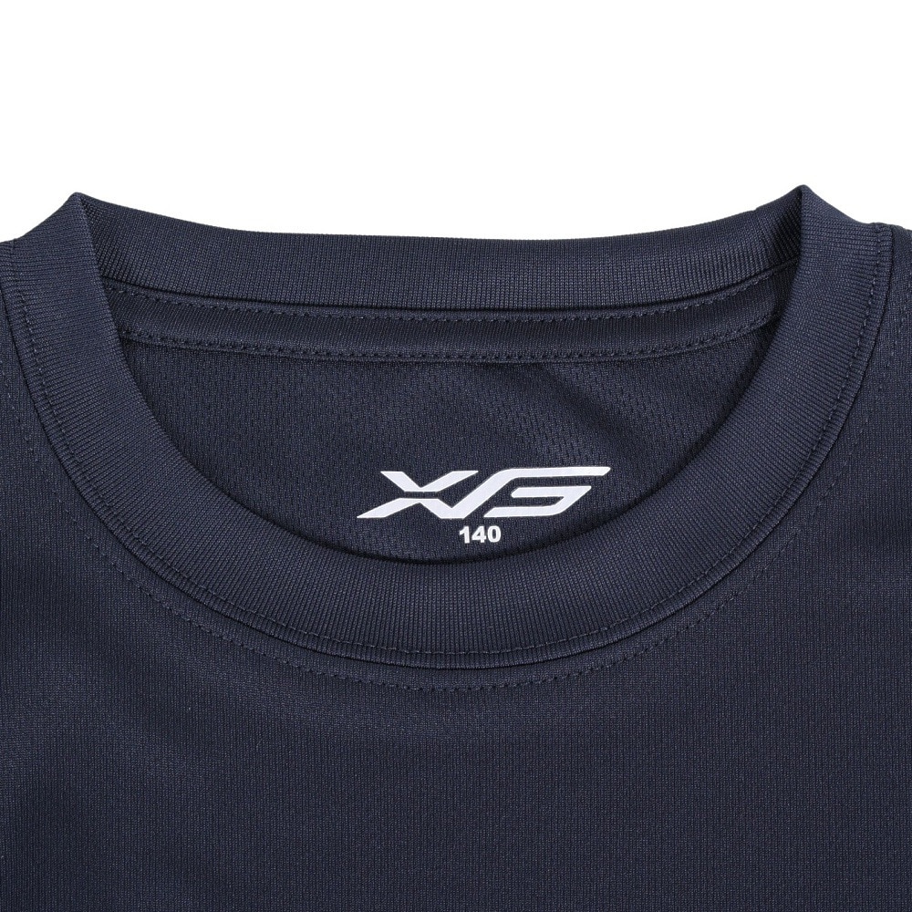 エックスティーエス（XTS）（キッズ）バスケットボールウェア ジュニア プリント半袖Tシャツ 751TS3CD0008 NVY