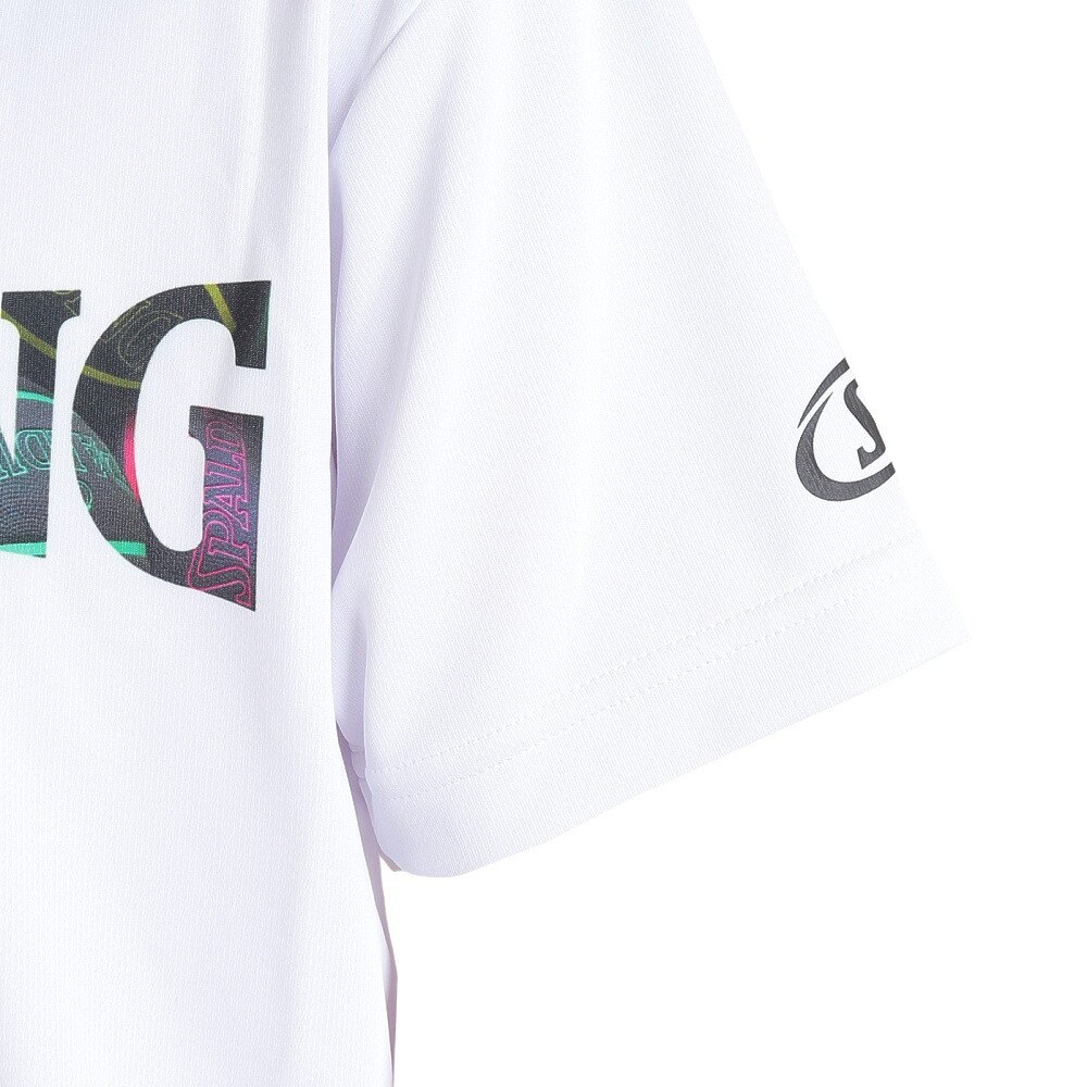スポルディング（SPALDING）（キッズ）ジュニア バスケットボールウェア ボールプリントロゴ 半袖Tシャツ SJT23154