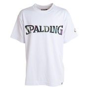 スポルディング（SPALDING）（キッズ）ジュニア バスケットボールウェア ボールプリントロゴ 半袖Tシャツ SJT23154