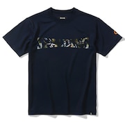 スポルディング（SPALDING）（キッズ）ジュニア バスケットボールウェア 半袖Tシャツ ボールプリント ロゴ SJT23154NV 速乾 UVカット