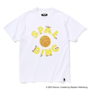 スポルディング(SPALDING)(キッズ)バスケットボールウェア ジュニア Tシャツ スポンジ・ボブ アルファベット SJT23158S