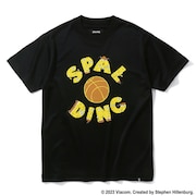 スポルディング（SPALDING）（キッズ）バスケットボールウェア ジュニア Tシャツ スポンジ・ボブ アルファベット SJT23158SBK