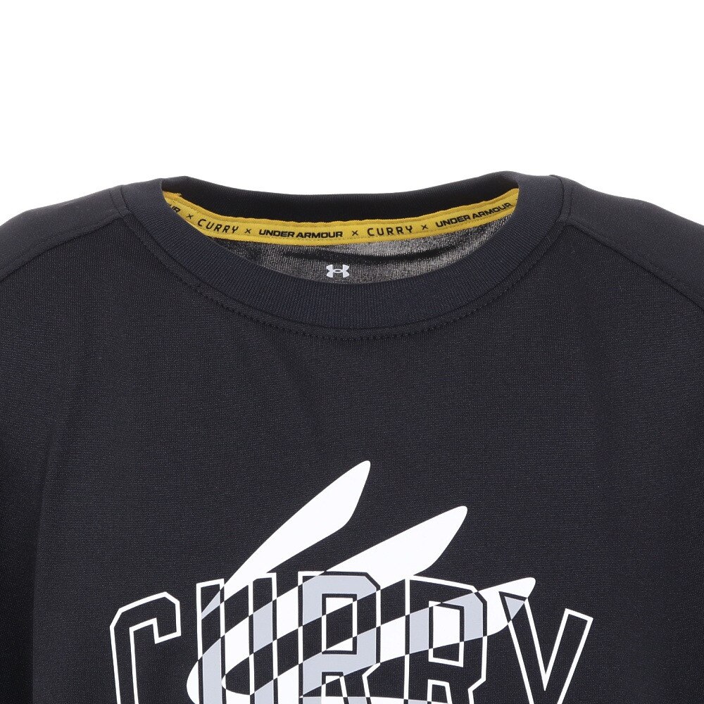 アンダーアーマー（UNDER ARMOUR）（キッズ）バスケットボールウェア ジュニア カリー テック ショートスリーブTシャツ 1384727 001 速乾