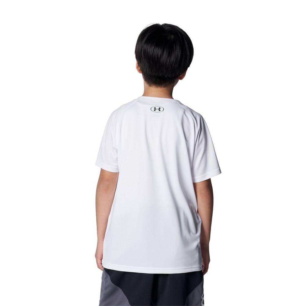 アンダーアーマー（UNDER ARMOUR）（キッズ）バスケットボールウェア ジュニア テック グラフィック ショートスリーブTシャツ 1384728 100 速乾