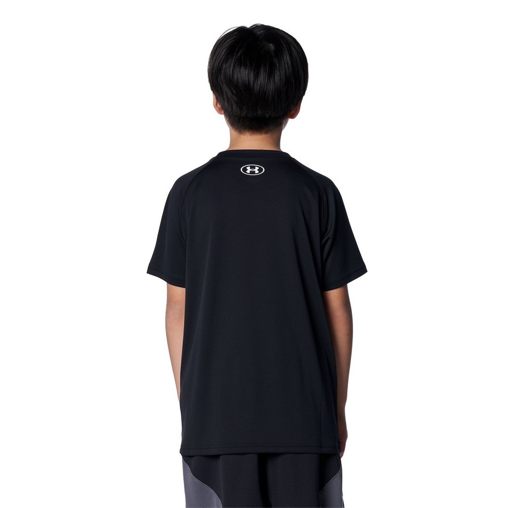 アンダーアーマー（UNDER ARMOUR）（キッズ）バスケットボールウェア ジュニア テック ロゴ ショートスリーブTシャツ 1384729 001