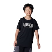 (キッズ)バスケットボールウェア ジュニア テック ロゴ ショートスリーブTシャツ 1384729 001 速乾