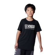 アンダーアーマー（UNDER ARMOUR）（キッズ）バスケットボールウェア ジュニア テック ロゴ ショートスリーブTシャツ 1384729 001