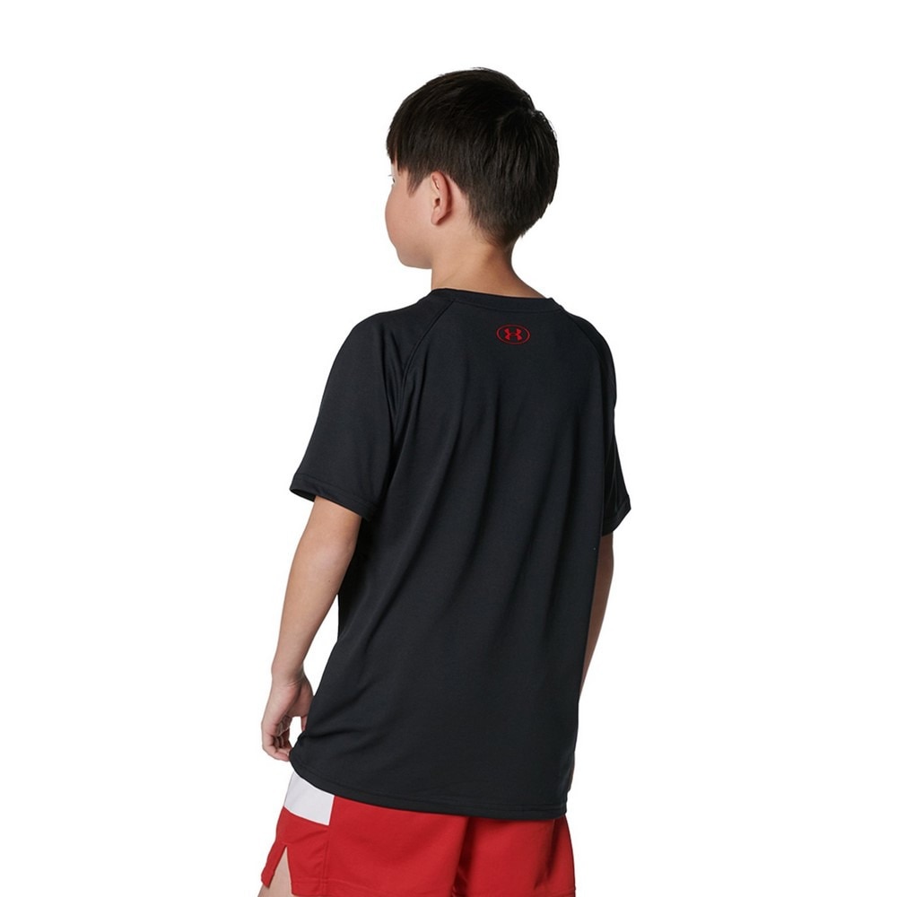 アンダーアーマー（UNDER ARMOUR）（キッズ）バスケットボールウェア ジュニア テック ロゴ ショートスリーブTシャツ 1384729 002