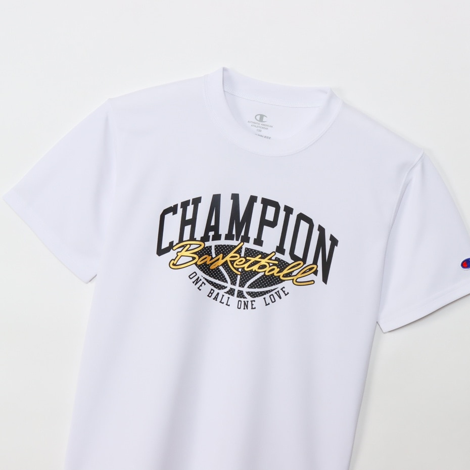 チャンピオン（CHAMPION）（キッズ）バスケットボールウェア ジュニア ミニ ショートスリーブTシャツ 24SS CK-ZB322 010