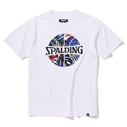 スポルディング（SPALDING）（キッズ）バスケットボールウェア ジュニア Tシャツ ネオン トロピカル ボール プリント SJT24052