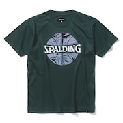スポルディング（SPALDING）（キッズ）バスケットボールウェア ジュニア Tシャツ ネオン トロピカル ボール プリント SJT24052SP