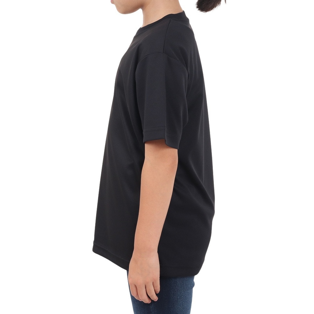 スポルディング（SPALDING）（キッズ）バスケットボールウェア ジュニア Tシャツ ネオン トロピカル ロゴ SJT24053BK 速乾 UVカット
