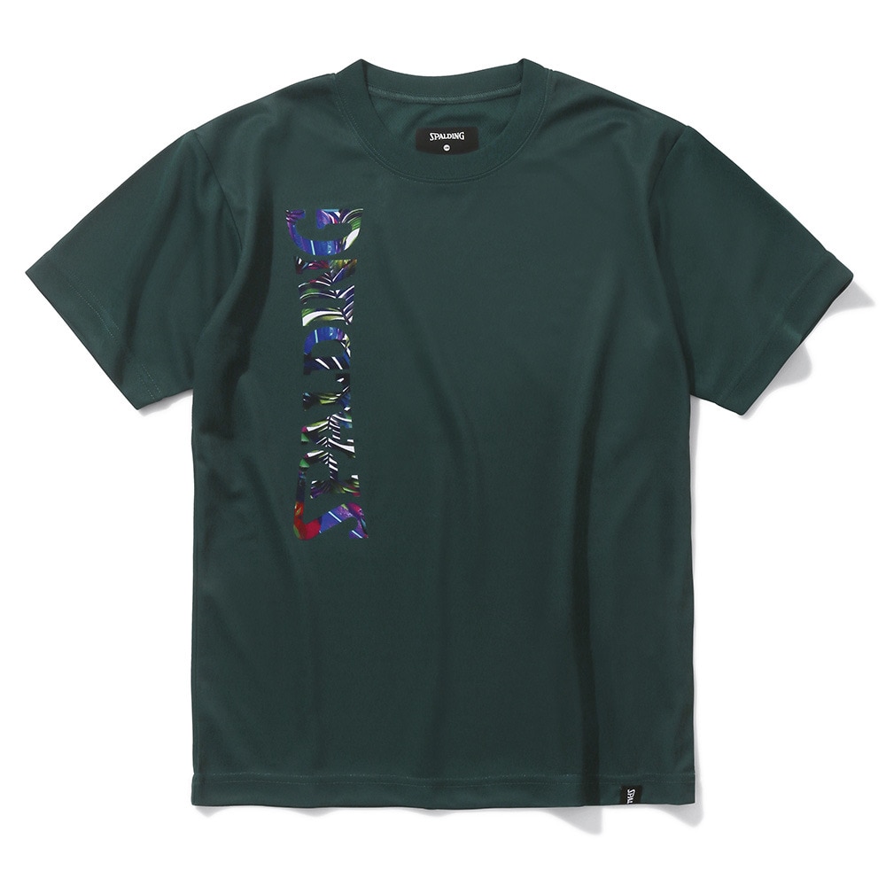 スポルディング（SPALDING）（キッズ）バスケットボールウェア ジュニア Tシャツ ネオン トロピカル ロゴ SJT24053SP 速乾 UVカット