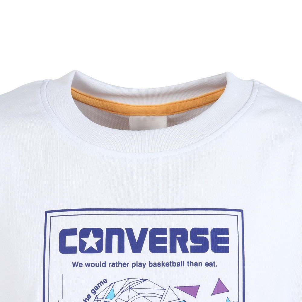 コンバース（CONVERSE）（キッズ）バスケットボールウェア ジュニア プリントTシャツ CB441353-1100