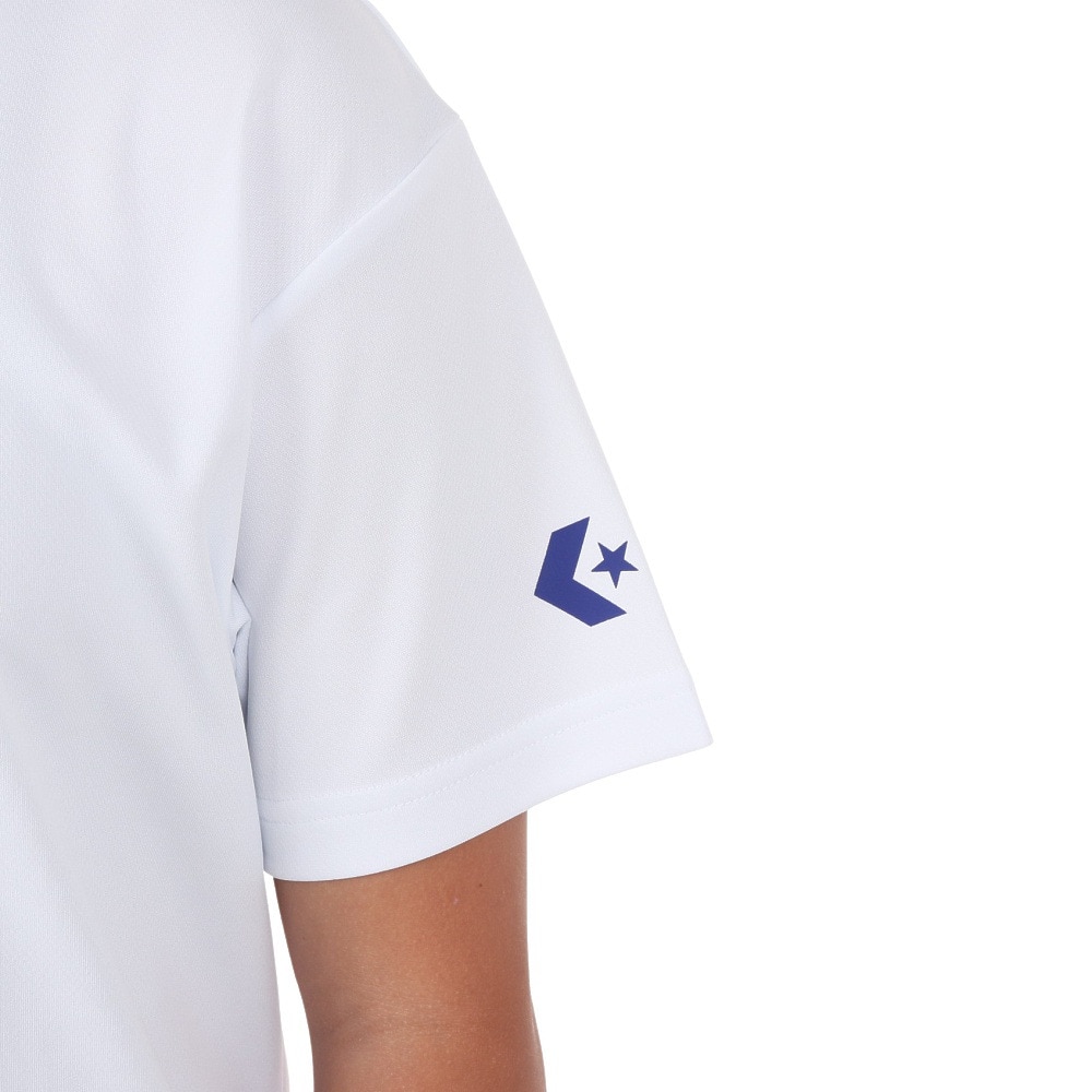 コンバース（CONVERSE）（キッズ）バスケットボールウェア ジュニア プリントTシャツ CB441353-1100 速乾