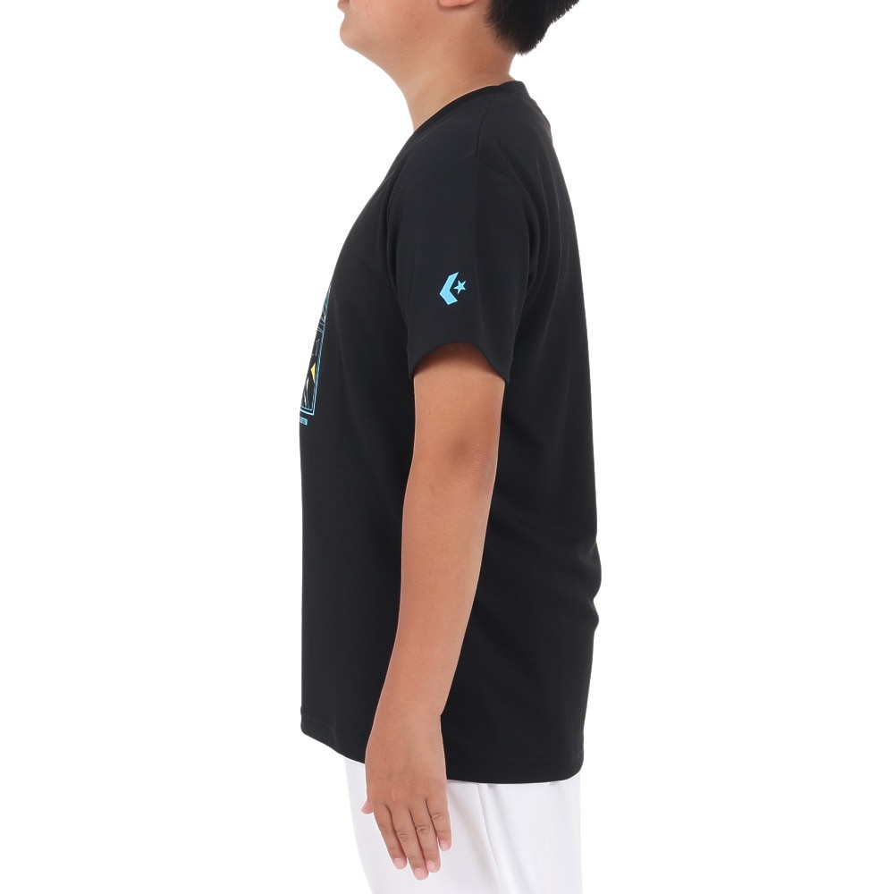 コンバース（CONVERSE）（キッズ）バスケットボールウェア ジュニア プリントTシャツ CB441353-1922 速乾