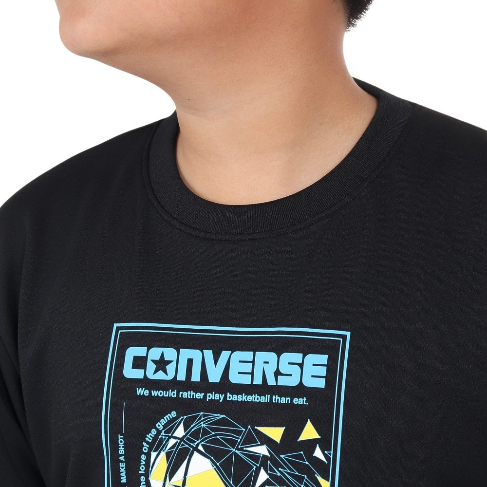 コンバース（CONVERSE）（キッズ）バスケットボールウェア ジュニア プリントTシャツ CB441353-1922