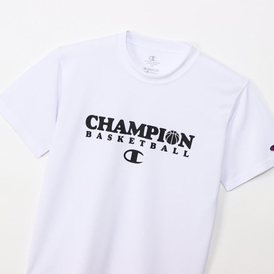 チャンピオン（CHAMPION）（キッズ）バスケットボールウェア ジュニア ミニ ショートスリーブTシャツ 24SS CK-ZB321 010 速乾