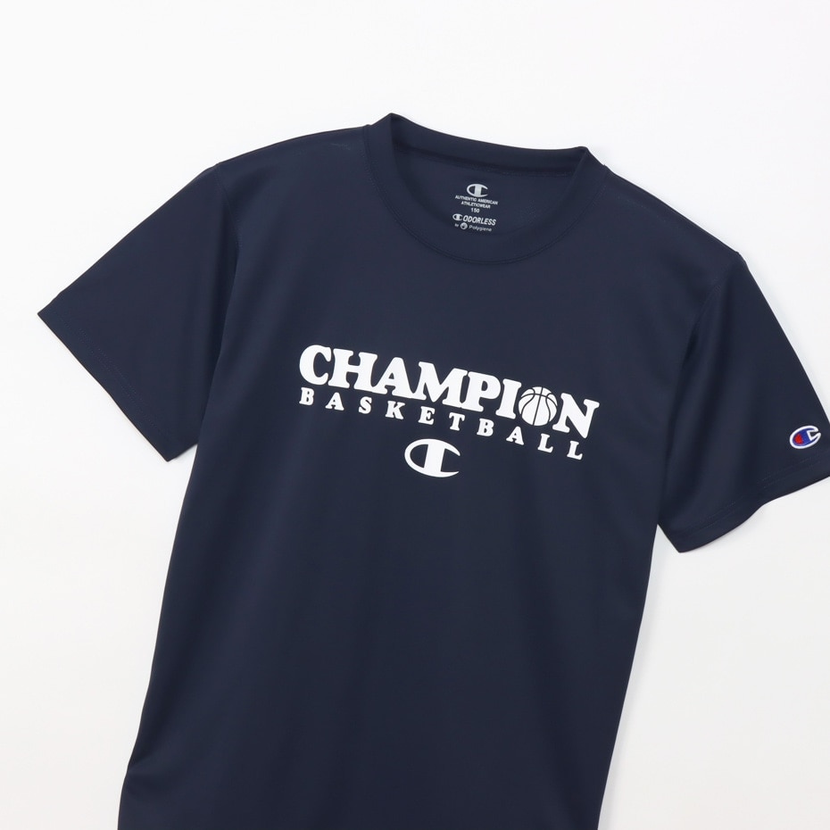 チャンピオン（CHAMPION）（キッズ）バスケットボールウェア ジュニア ミニ ショートスリーブTシャツ 24SS CK-ZB321 370 速乾