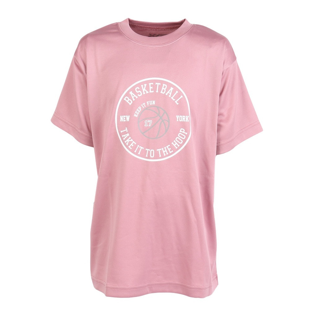 エックスティーエス（XTS）（キッズ）バスケットボールウェア ジュニア ドライプラス TAKE IT TO THE 半袖Tシャツ 751TS4ES0014PNK 速乾