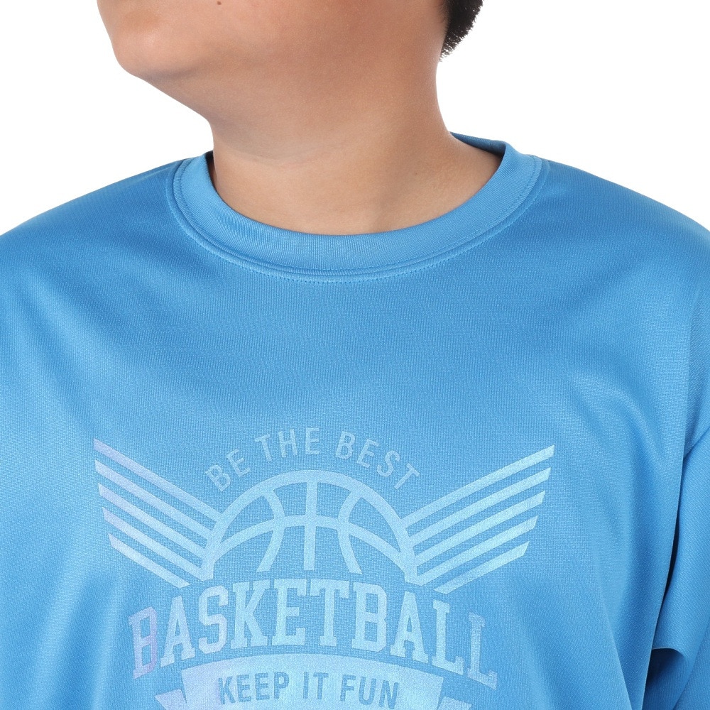 エックスティーエス（XTS）（キッズ）バスケットボールウェア ジュニア ドライプラス 半袖Tシャツ 751TS4ES0016BLU