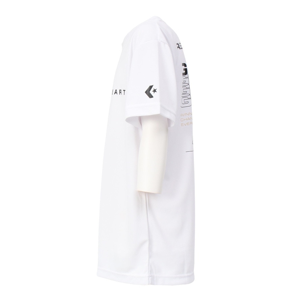 コンバース（CONVERSE）（キッズ）バスケットボールウェア ジュニア プリントＴシャツ CB442352-1100