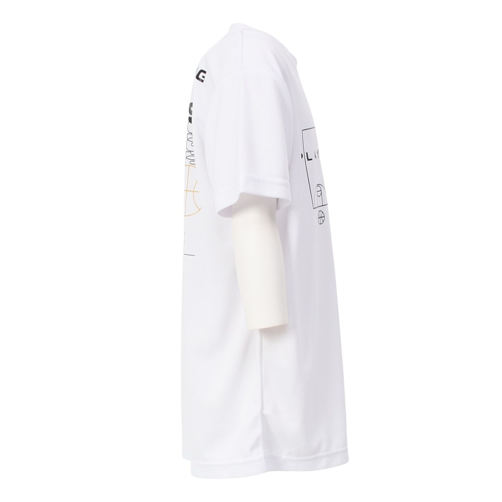 コンバース（CONVERSE）（キッズ）バスケットボールウェア ジュニア プリントＴシャツ CB442352-1100
