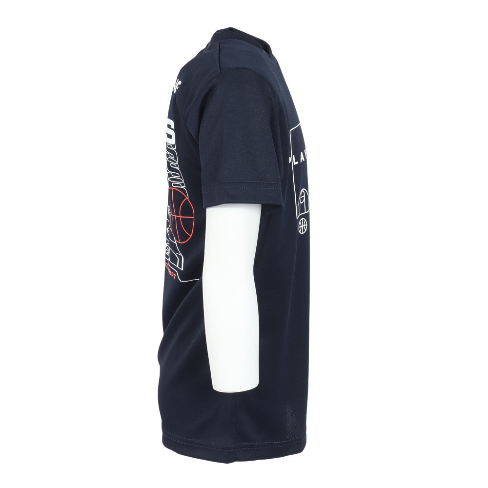 コンバース（CONVERSE）（キッズ）バスケットボールウェア ジュニア プリント Tシャツ CB442352-2900