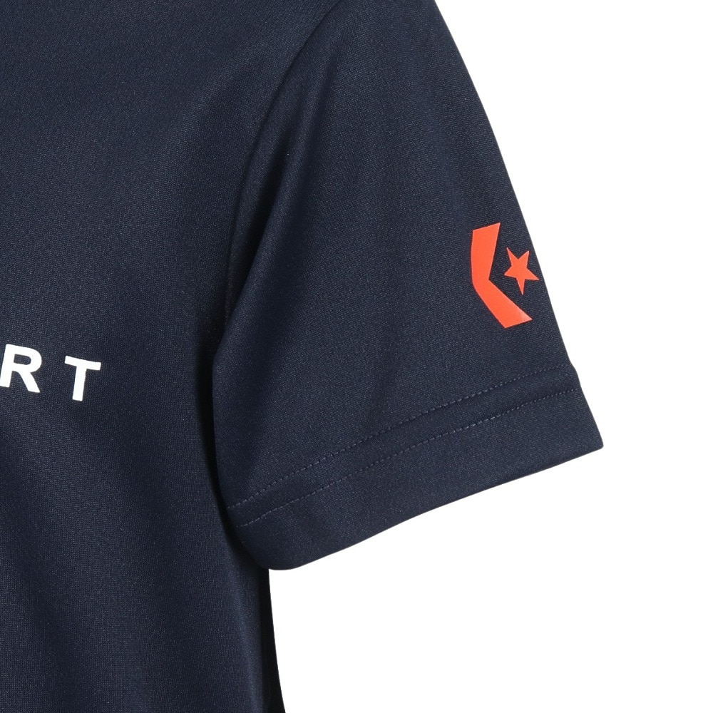 コンバース（CONVERSE）（キッズ）バスケットボールウェア ジュニア プリント Tシャツ CB442352-2900