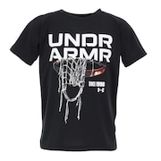 (キッズ)【新商品】 バスケットボールウェア ジュニア UAテック グラフィック ショートスリーブ Tシャツ 6001287 001