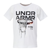 (キッズ)【新商品】 バスケットボールウェア ジュニア UAテック グラフィック ショートスリーブ Tシャツ 6001287 100