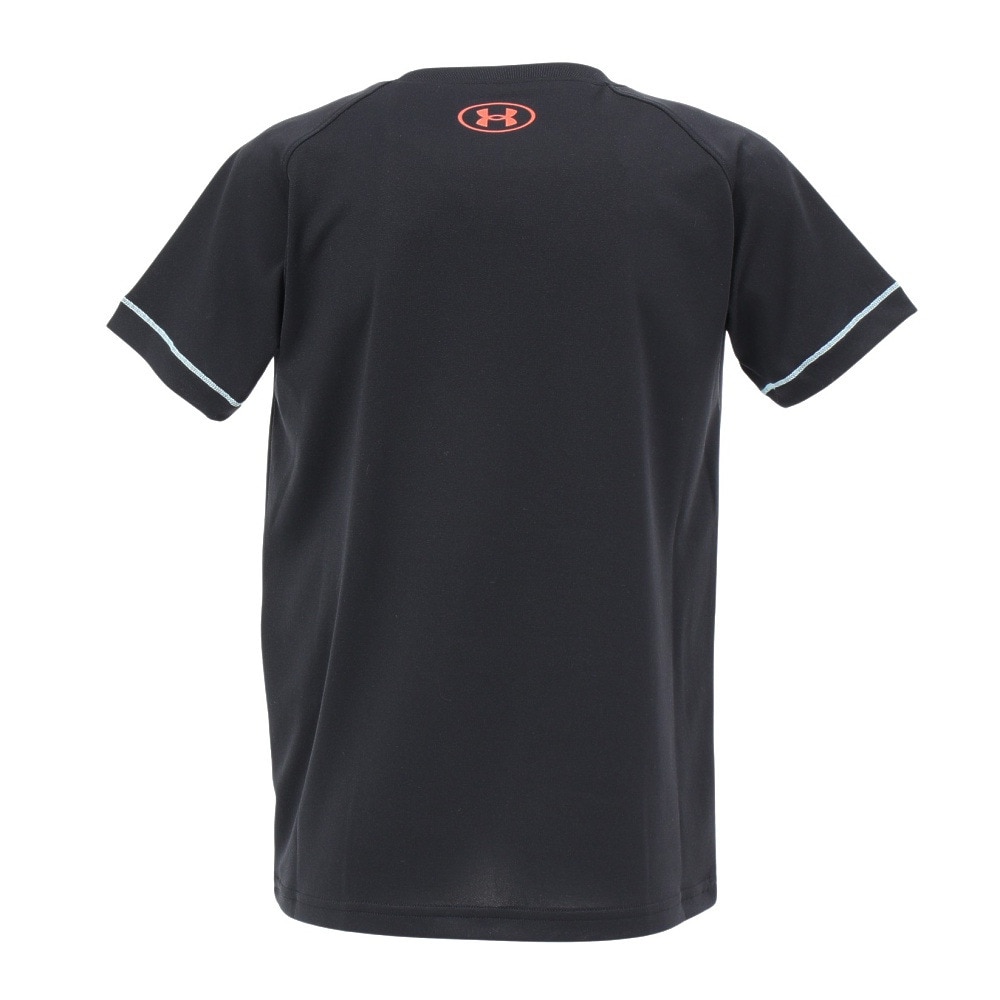 アンダーアーマー（UNDER ARMOUR）（キッズ）【新商品】 バスケットボールウェア ジュニア テック ゾーン プリント 半袖Tシャツ 6003639 001