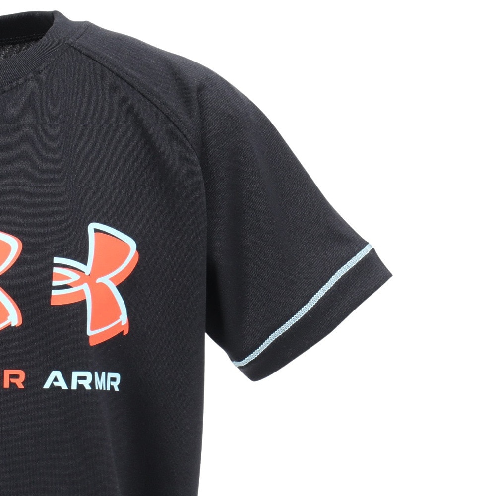 アンダーアーマー（UNDER ARMOUR）（キッズ）【新商品】 バスケットボールウェア ジュニア テック ゾーン プリント 半袖Tシャツ 6003639 001