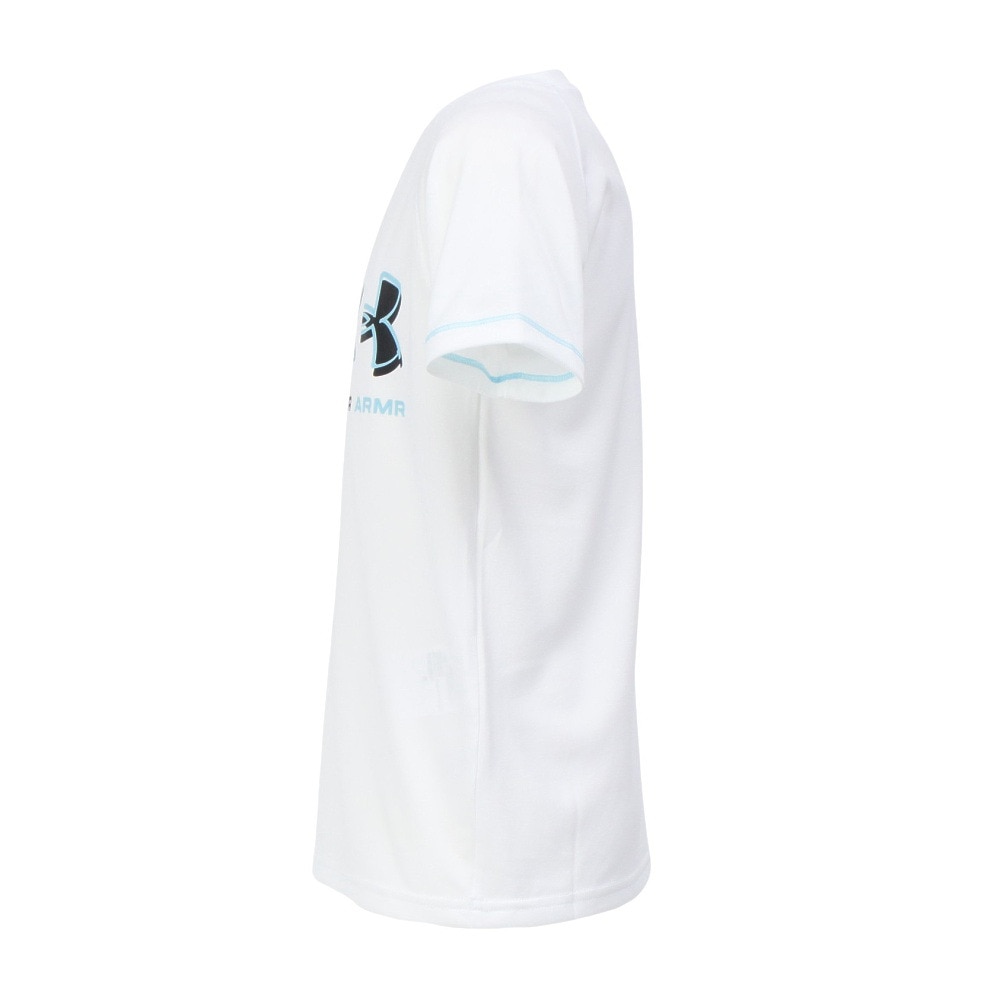 アンダーアーマー（UNDER ARMOUR）（キッズ）【新商品】 バスケットボールウェア ジュニア テック ゾーン プリント 半袖Tシャツ 6003639 100