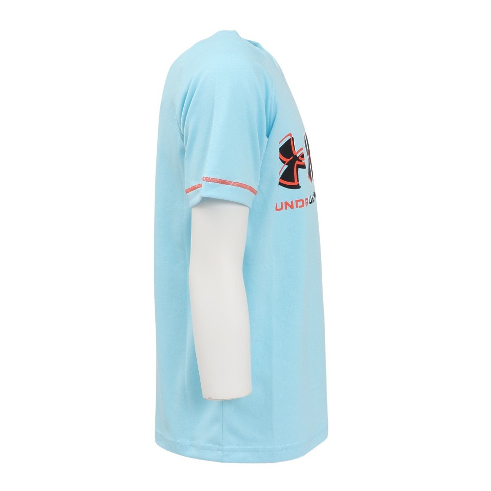 アンダーアーマー（UNDER ARMOUR）（キッズ）バスケットボールウェア ジュニア テック ゾーン プリント 半袖Tシャツ 6003639 494